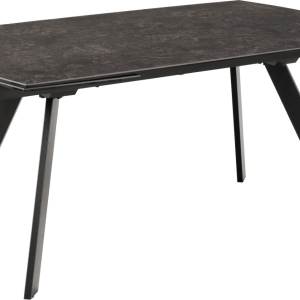 Spisebord Signature Avalora 240Ã97 cm sort Fairbanks keramik med stålstel